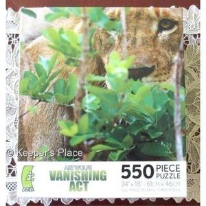 A.Wolfe Vanishing Act Lion Camouflage 550pc Puzzle